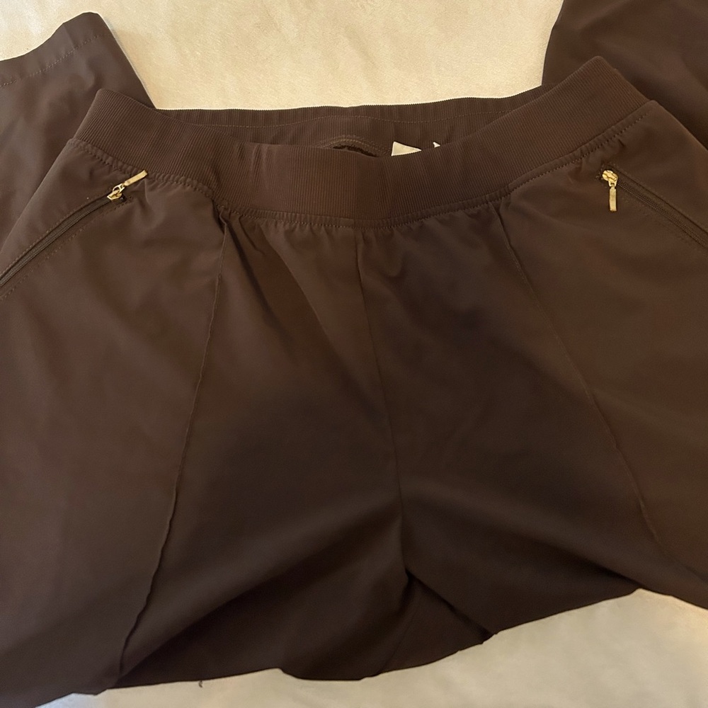 Zenergy by Chico brown capri pants light material size 3